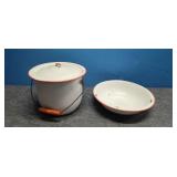 Porcelain Pot & Wash Basin