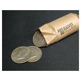 Roll of Kennedy Half Dollars 40% Silver