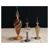 3) Glass Perfume Bottles