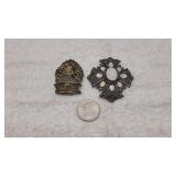 2 Vintage Broaches