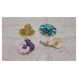 4 Broaches