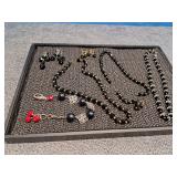 Necklaces and earrings