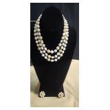 Beaded Necklace with matching earrings