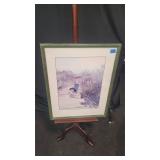 Portrait of Boys Fishing  Art  19.5 25.5'