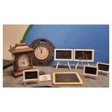 Chalkboard Signs and Clocks