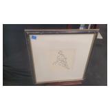 Framed Drawing  21.5'ï¿½21.5'