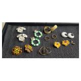 8 pairs of clip-on Earrings