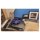 Box of Wall Art Shelfs and Other Items