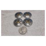 Free Mason Buttons