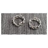 Vintage LH Segal Cal Hoop Earrings