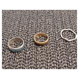 3 Rings size 6,6 &7.5