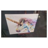 Unicorn Oil On Canvas  24'ï¿½29.5'ï¿½