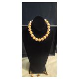 Beaded Necklace with matching earrings and more