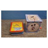 Micky Mouse Music Box & Curious George Magnet Box