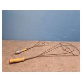 2 vintage  Rug Beaters