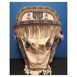 Beaded Leather Cradleboard