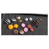 8 pairs of clip-on Earrings