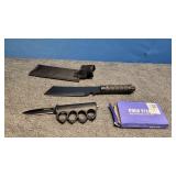 Cold Steel Knuckle Knife, and Belt Knife