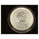 2015 Queen Elizabeth 5 Dollar .999 Silver Coin