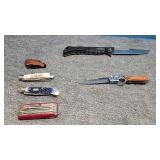 4) Pocket Knives and 2) Belt Knives