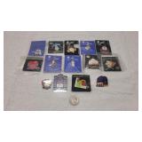 12) Olympic & 2) Mothers Day Pins/ Charms