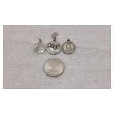 3) Silver Pendants