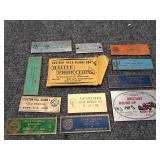 Vintage Brass Plaques