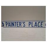 Single Sided Porcelain Sign