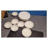Plates and bowls 22 pieces
