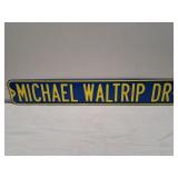 Single Sided Porcelain Sign