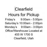 CLEARFIELD PICK UP INFORMATION