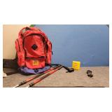 Backpack Climbing Sticks, Compass