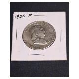 1950 P  XF Franklin Half Dollar