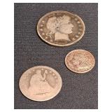 3) Vtg Silver Coins