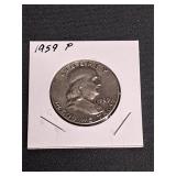 1959 P  BU  Franklin Half Dollar