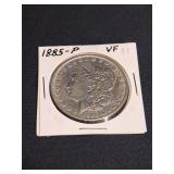 1885 P  VF Morgan SIlver Dollar