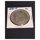 1890 P  VF  Morgan Silver Dollar