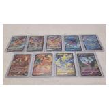 LOT OF 9 Pokï¿½mon Cards FULL  ART EXCELLENT