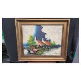 19'ï¿½15' Oil On Canvas Painting LANDSCAPE SIGNED