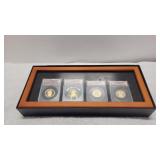 Four 1 Dollar Presidents Coins FIRST RELEASE PR70