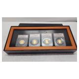 Four 1 Dollar Presidents Coins FIRST RELEASE PR70