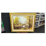 24'ï¿½18'Signed Oil on Canvas Wilderness Art