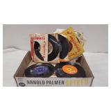 Box of 45 Records