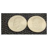 1776 - 1976 D & P Bicentennial Eisenhower Dollars