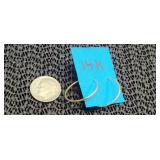 14k Thin Hoop Earrings