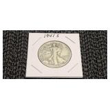 1941 S  F  Walking Liberty Half Dollar