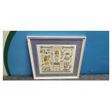 Framed Cross Stitching Art 18'ï¿½17'