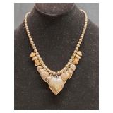 925 Silver Hear Charms Necklace