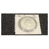1962 P  MS  Franklin Half Dollar