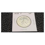 1938 P VF Walking Liberty Half Dollar